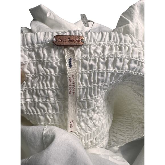 Free People White Color Lindsay Rose Babydoll Dress in Red Size Extra Small XS - Picture 7 of 15